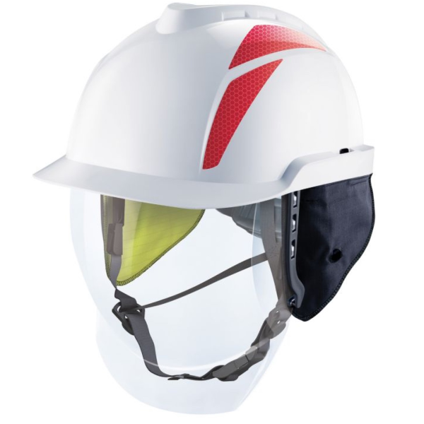 V-Gard 950 Casco Para Electricista, Sin Ventilación, Con Pantalla Facial Integrada Contra Arco Eléctrico - Image 2