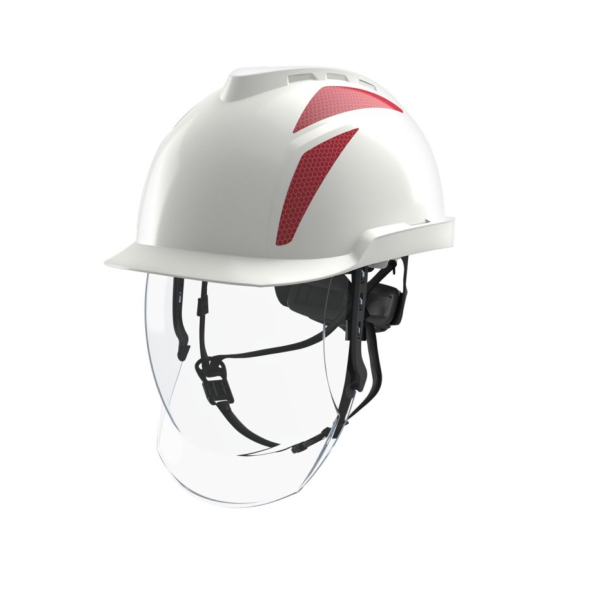 V-Gard 950 Casco Para Electricista, Sin Ventilación, Con Pantalla Facial Integrada Contra Arco Eléctrico